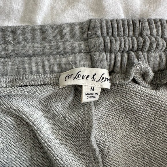 FOR LOVE AND LEMONS WIDE LEG SWEATPANT - PINTUCK SEAM - M - Picture 6 of 7